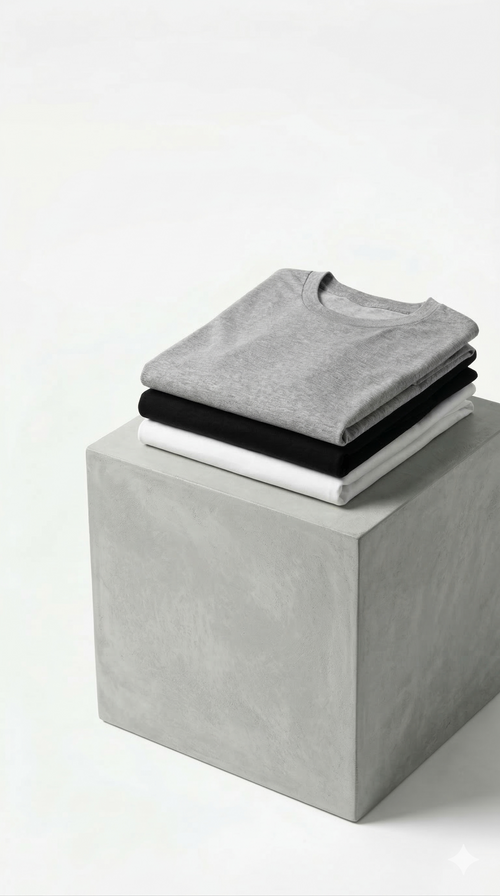 3 IN 1 UNISEX  BASIC T-SHIRT COMBO PACK