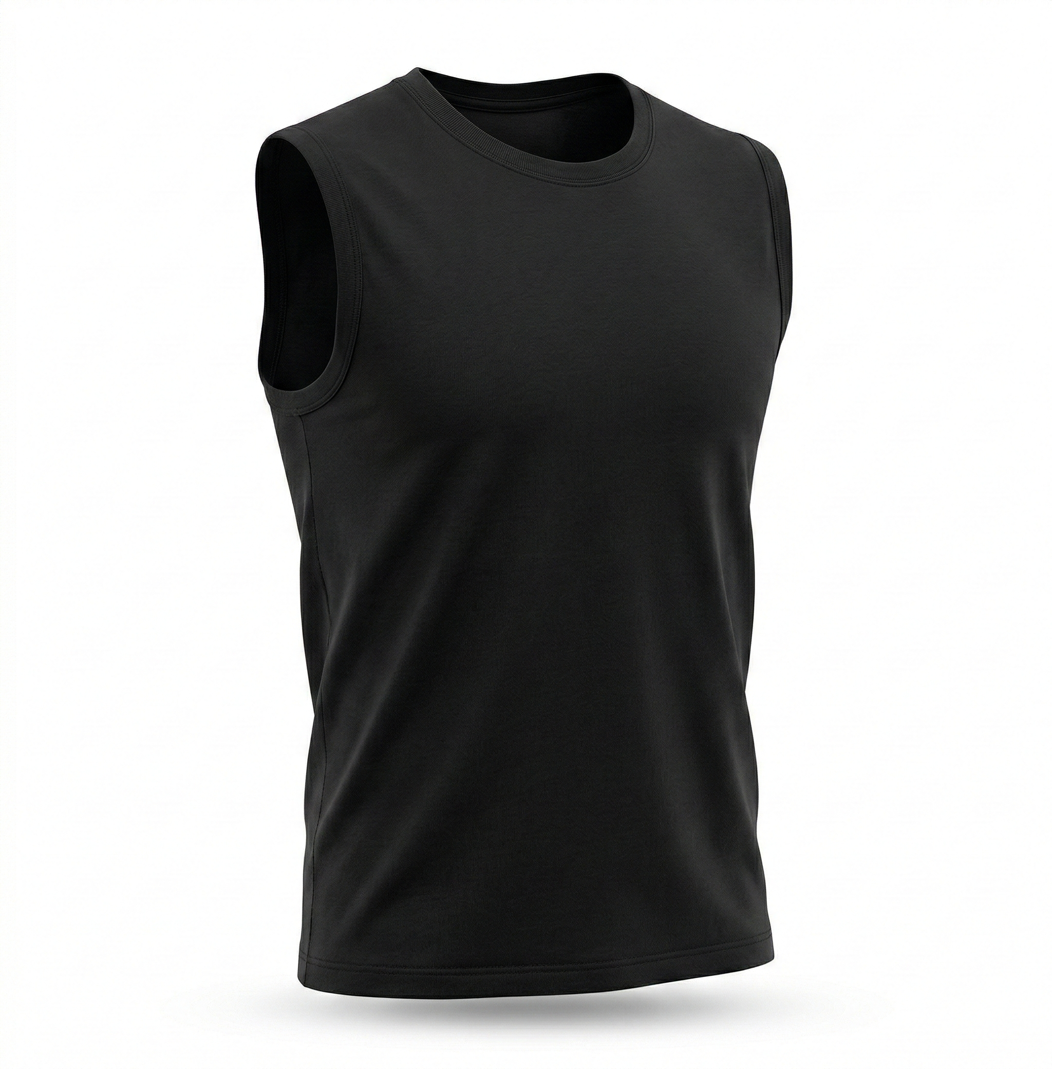 PLAIN SLEEVELESS T SHIRT